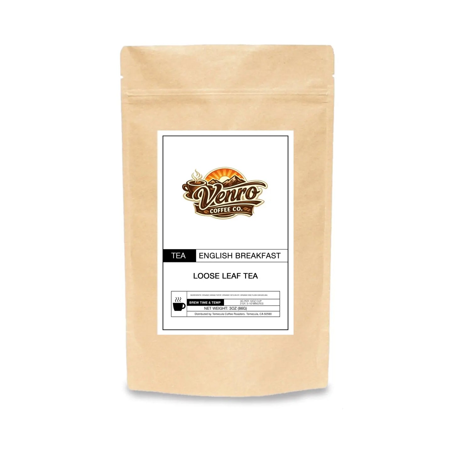 Venro English Breakfast - Premium Coffee & Tea - Venro Coffee Co.