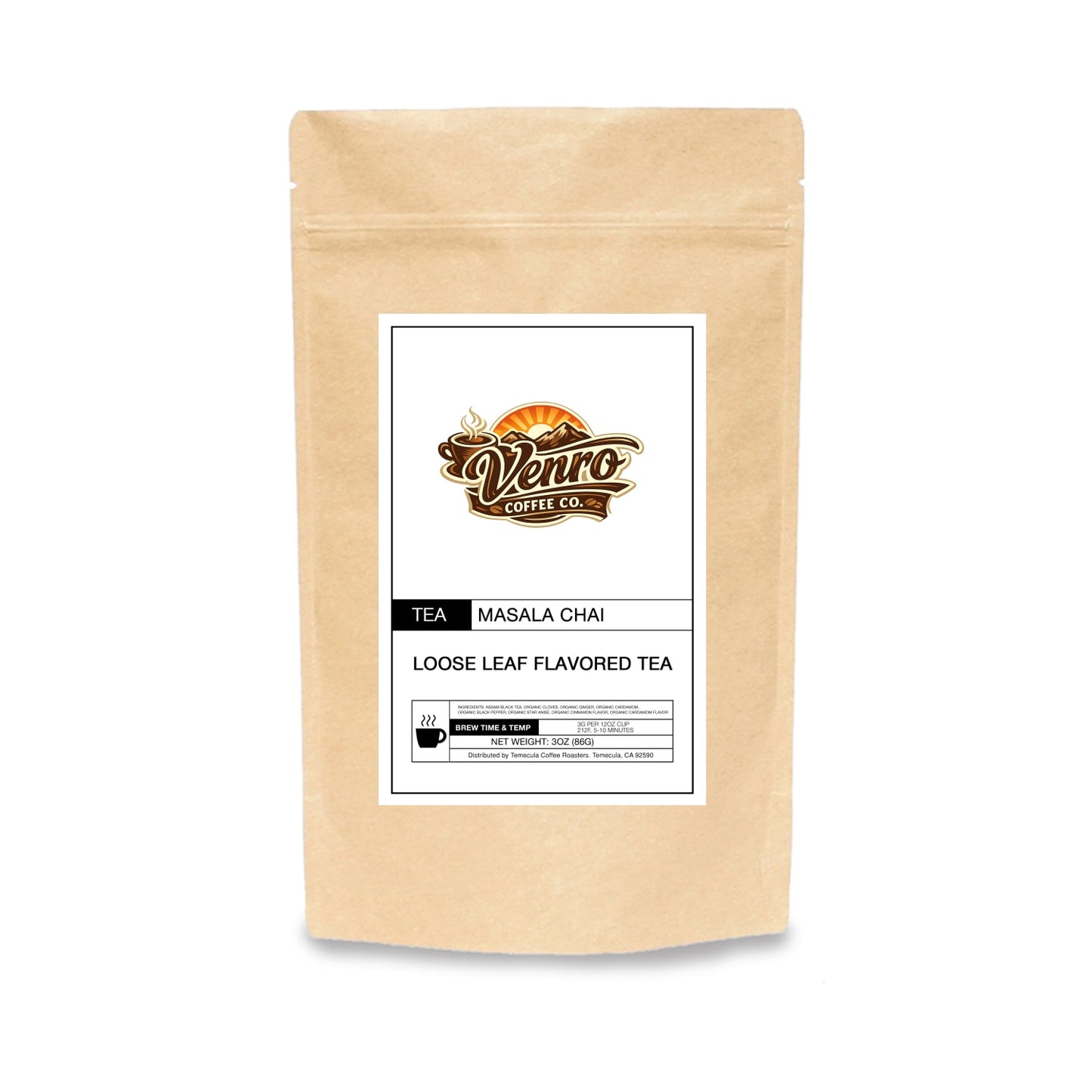 Venro Masala Chai - Premium Coffee & Tea - Venro Coffee Co.